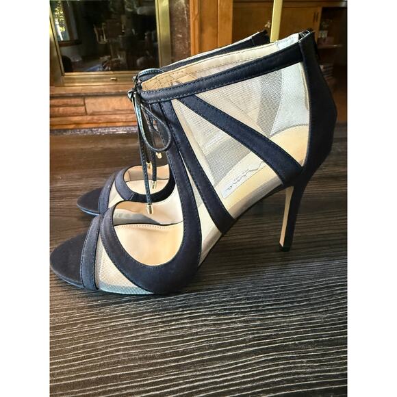 NWOT Nina Cherie Black and White Dress Mesh Pump Sz. 8.5 - Picture 8 of 10